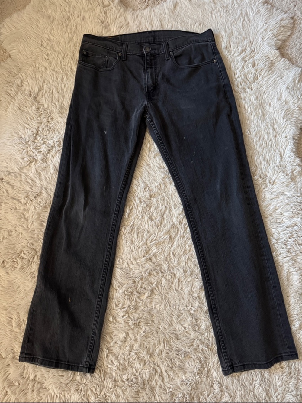 Levi's Men's Straight-Leg Black Jeans